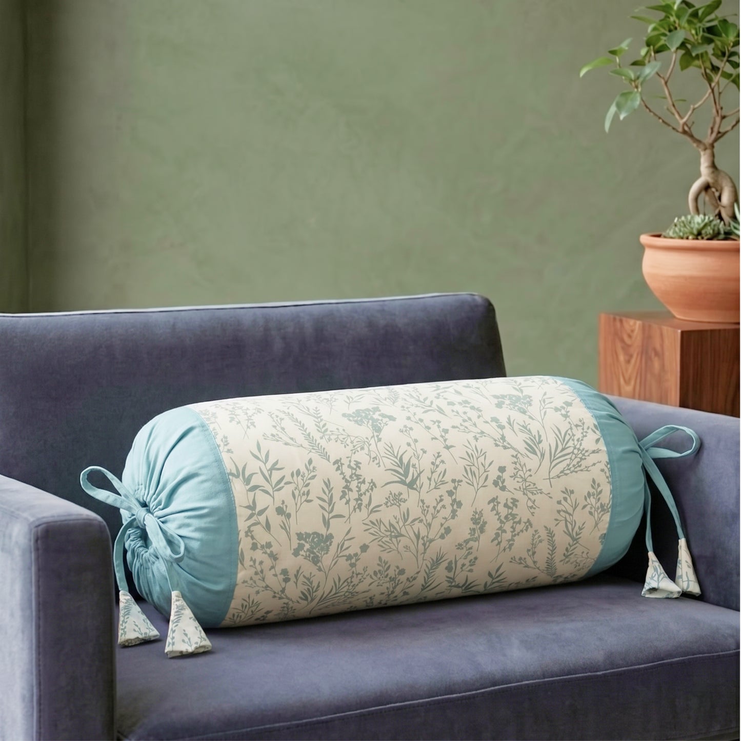 Seafoam Green Cotton Bolste cover Pack of 2
