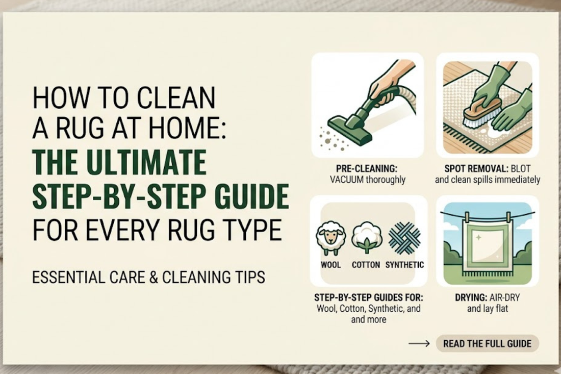 how to clean a rug at home