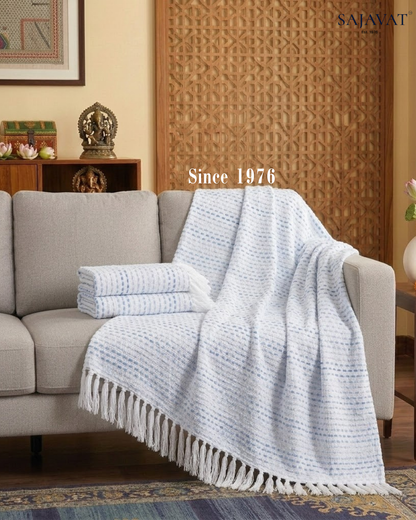 Blue Multi Throw