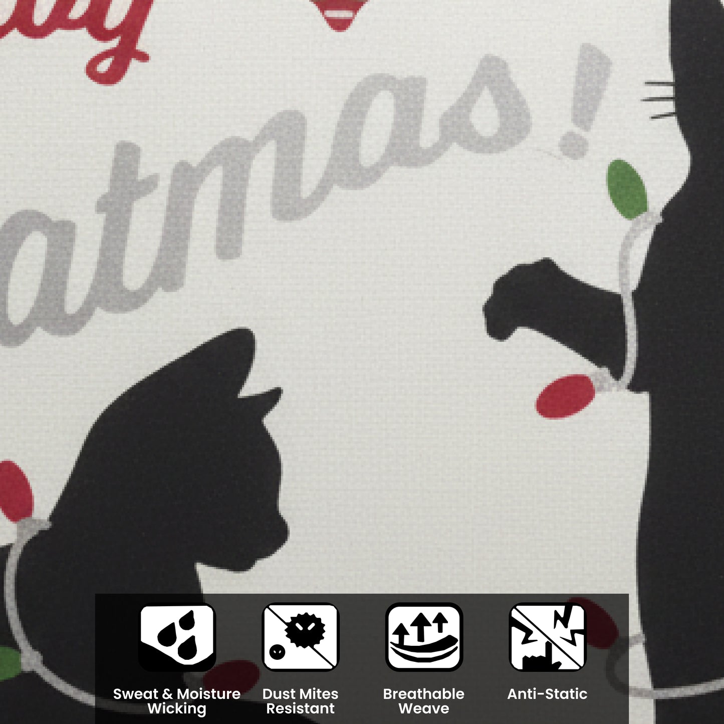 Printed White Cushion Cover 16"x16"