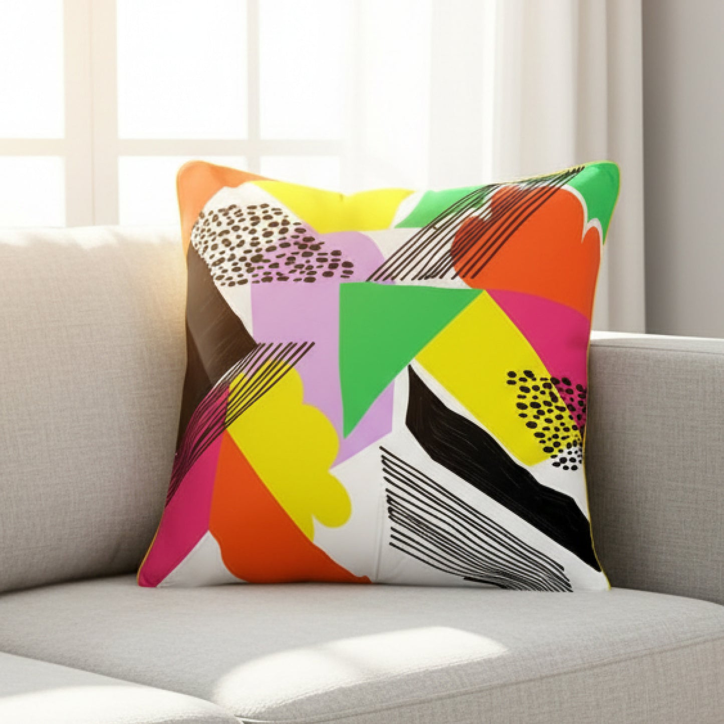 Multicolor Cushion Cover 20"x20"