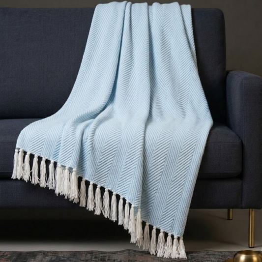 Sky Blue Throw