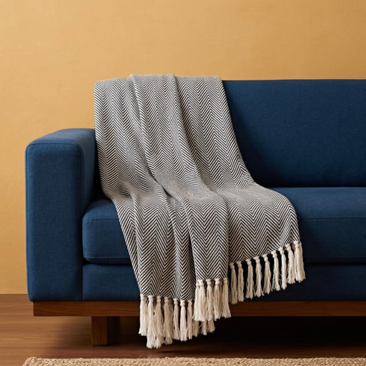 Brown Beige Throw
