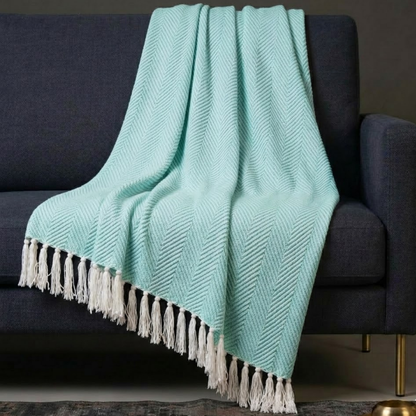 Green Sofa Throw
