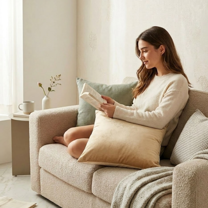 Light Orange Cushion Cover