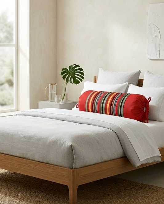 Red Multi Bolster Cover
