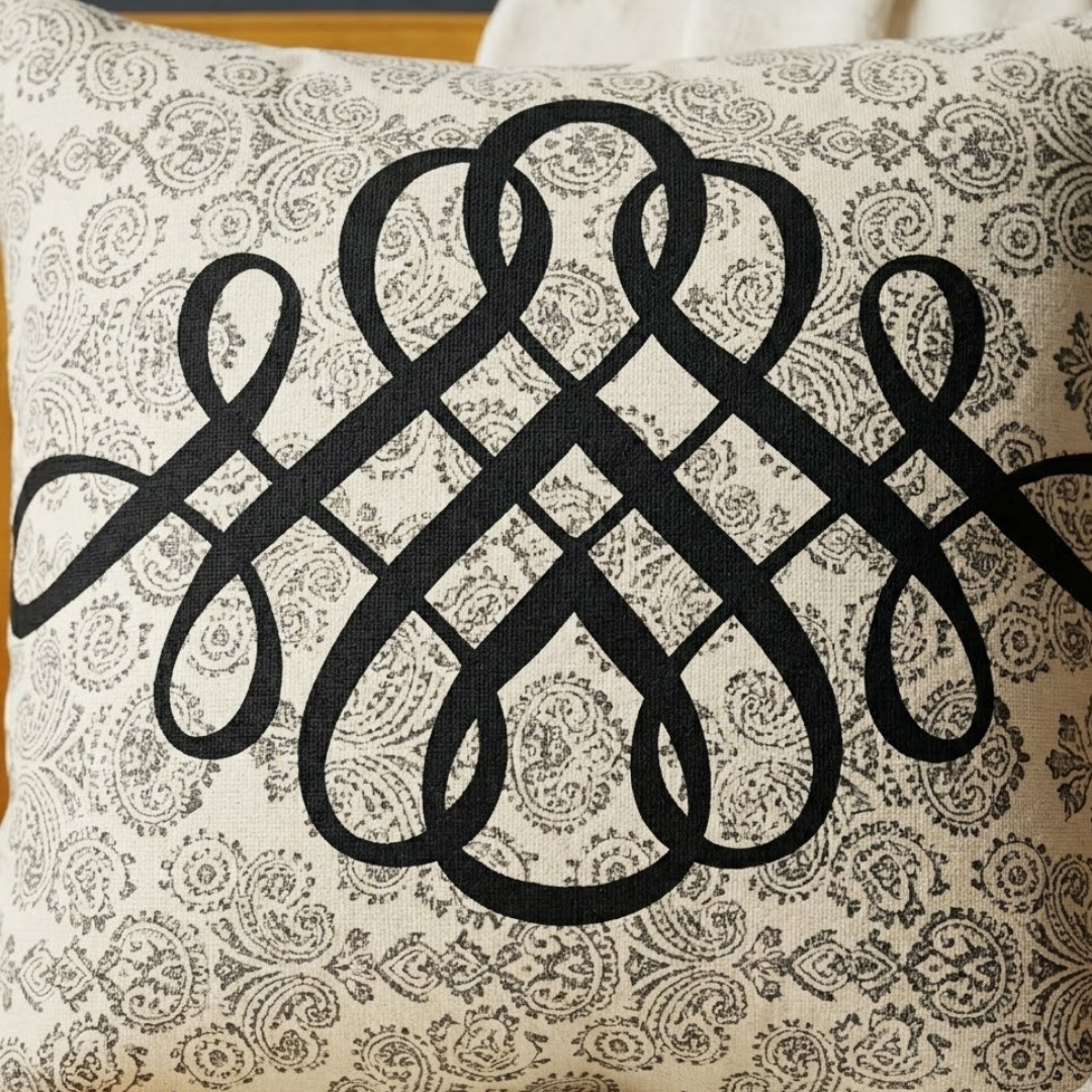 Beige Sofa Throw & Cushion Cover