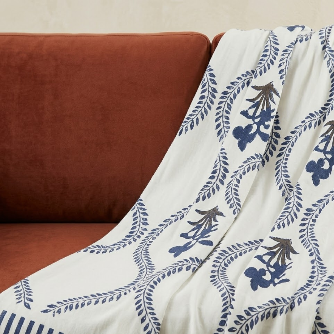 Slub Printed Throw