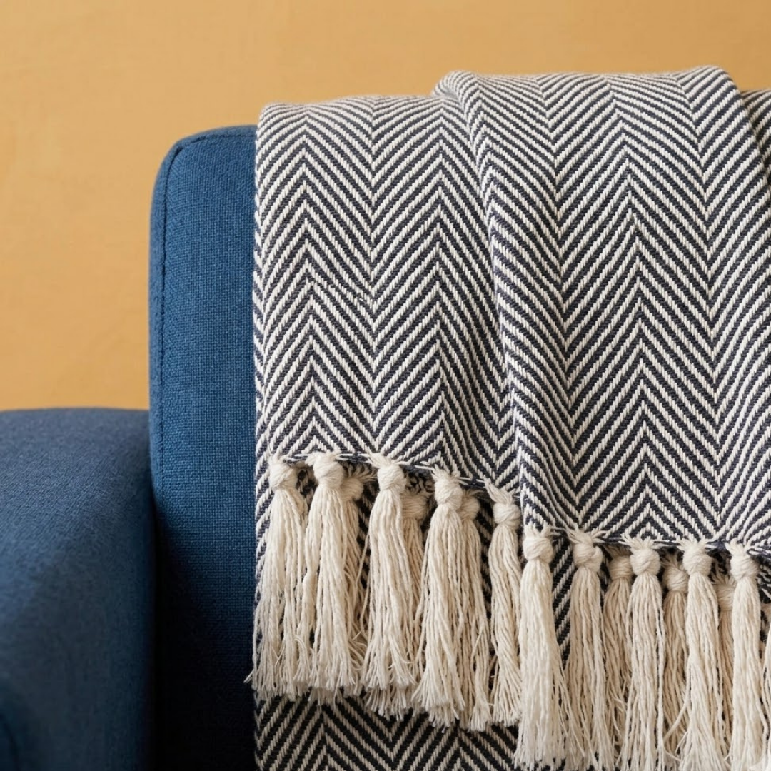 Brown Beige Throw