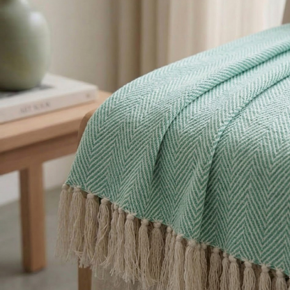 Green Sofa Throw