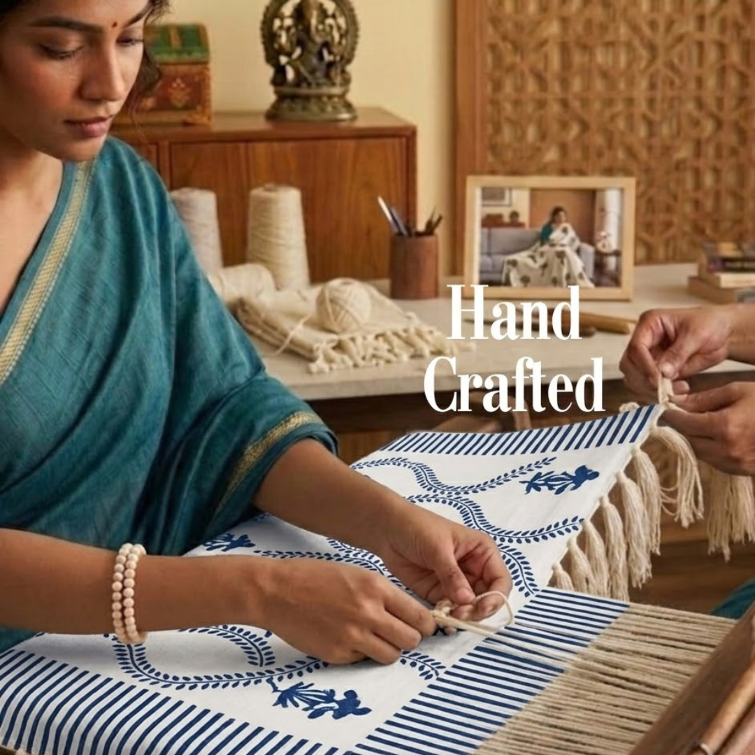 Slub Printed Throw