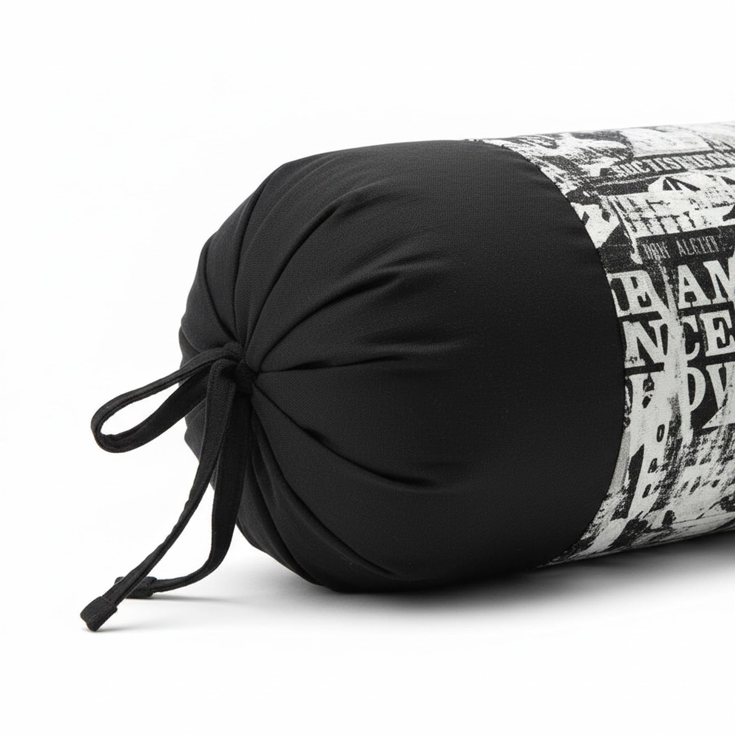 Black Printed Bolster Cover