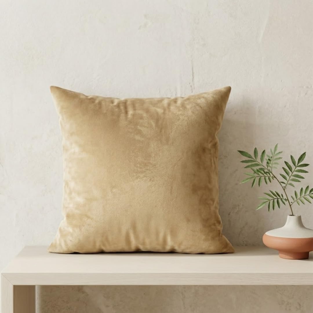 Light Orange Cushion Cover Set of 2