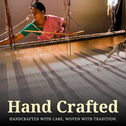 Slub Cotton White Throw