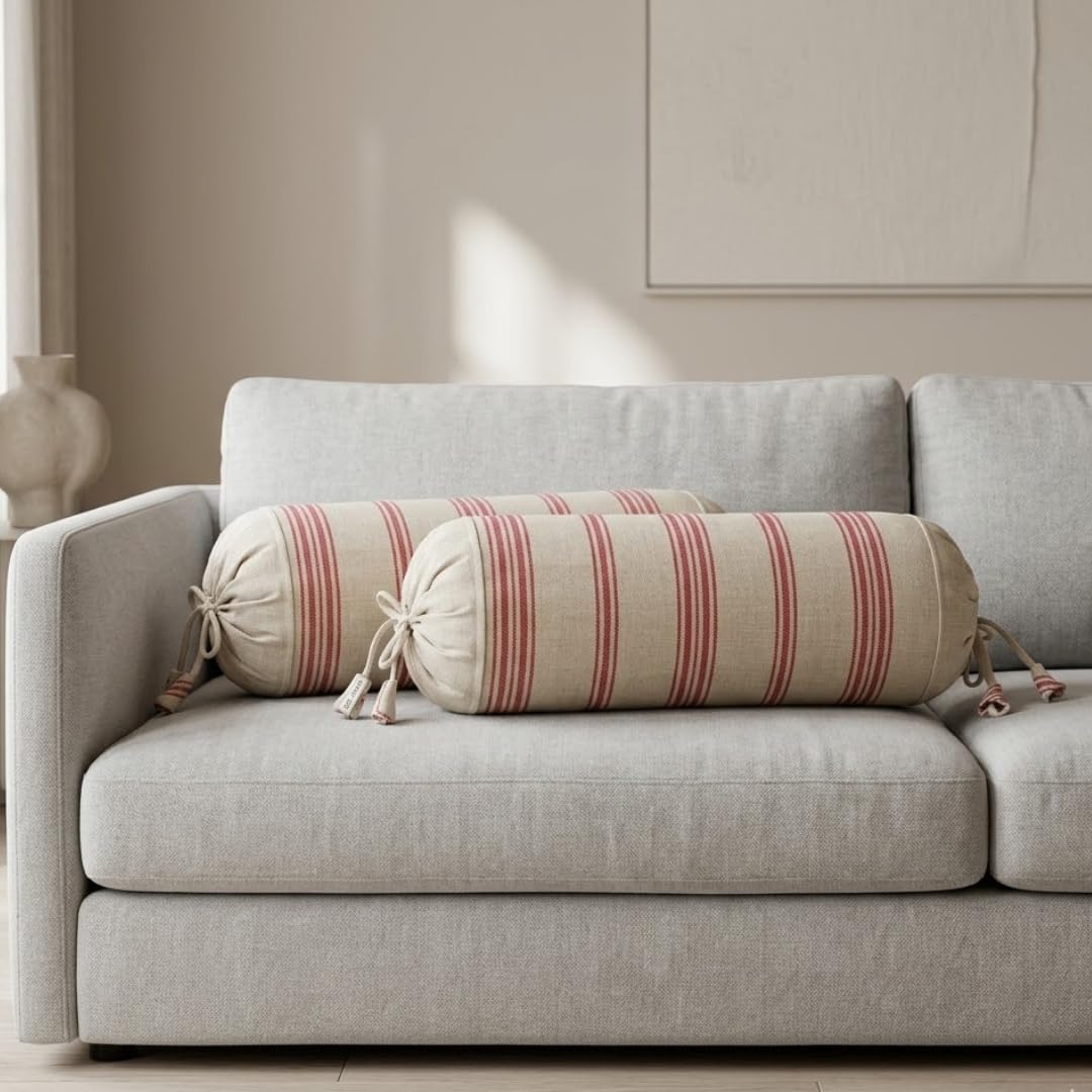 Red Multi Bolster Cover