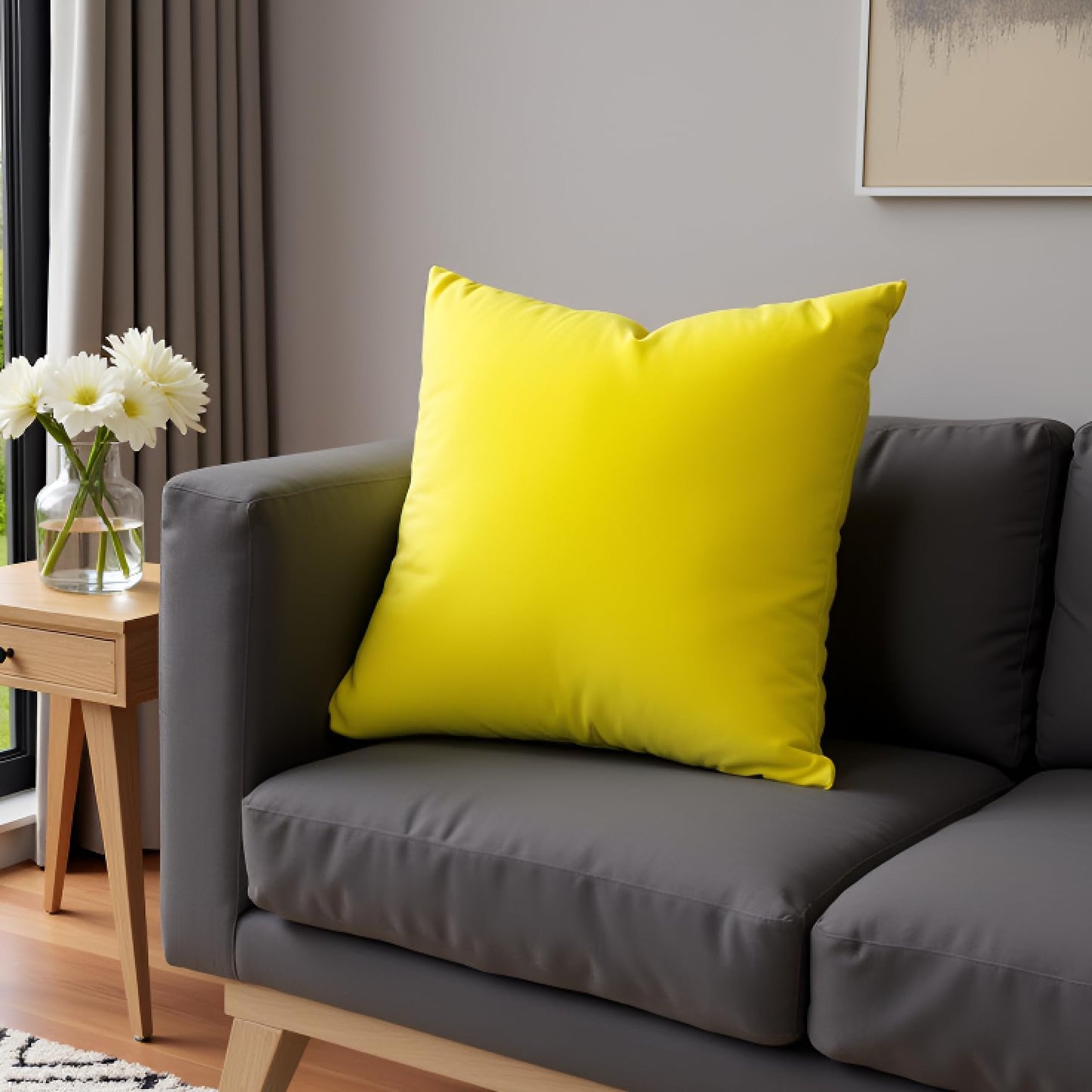 Yellow Cushion Cover 18"x18"