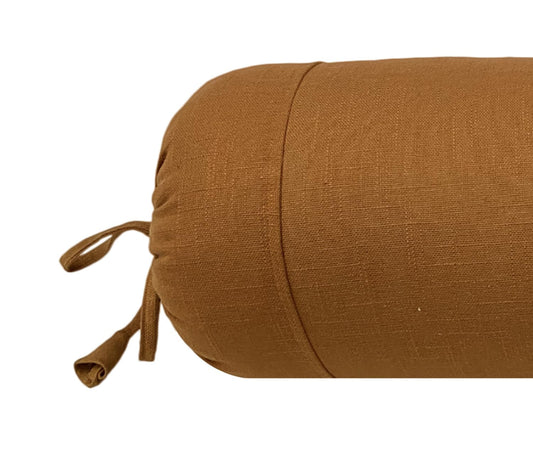 Medallion Yellow Cotton Bolster Cover