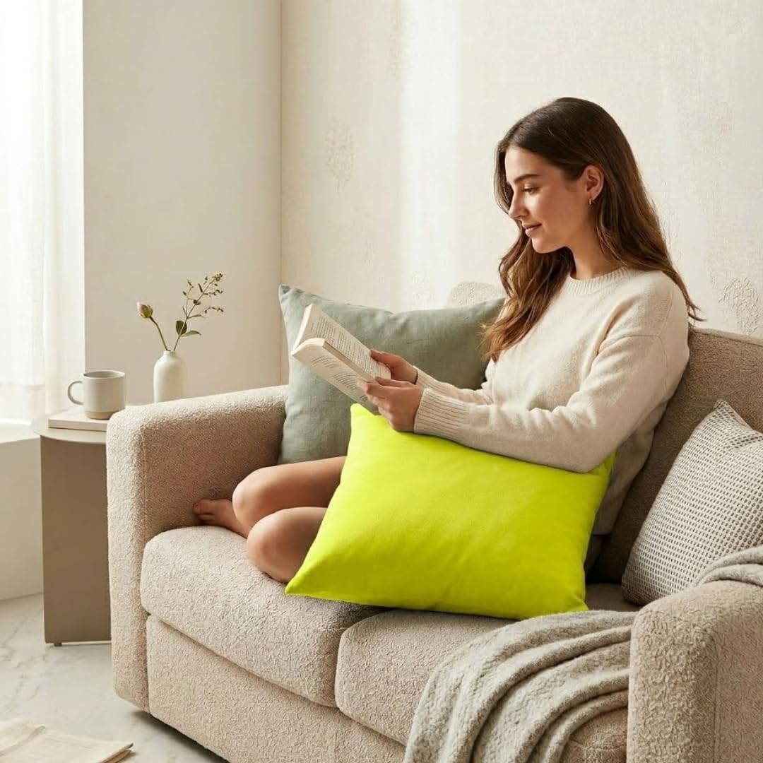 Yellow Cushion Cover Set of 2
