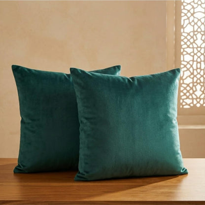 Green Cushion Cover Set of 2