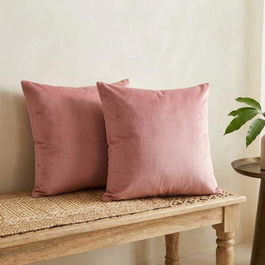 Light Pink Cushion Cover Set of 2