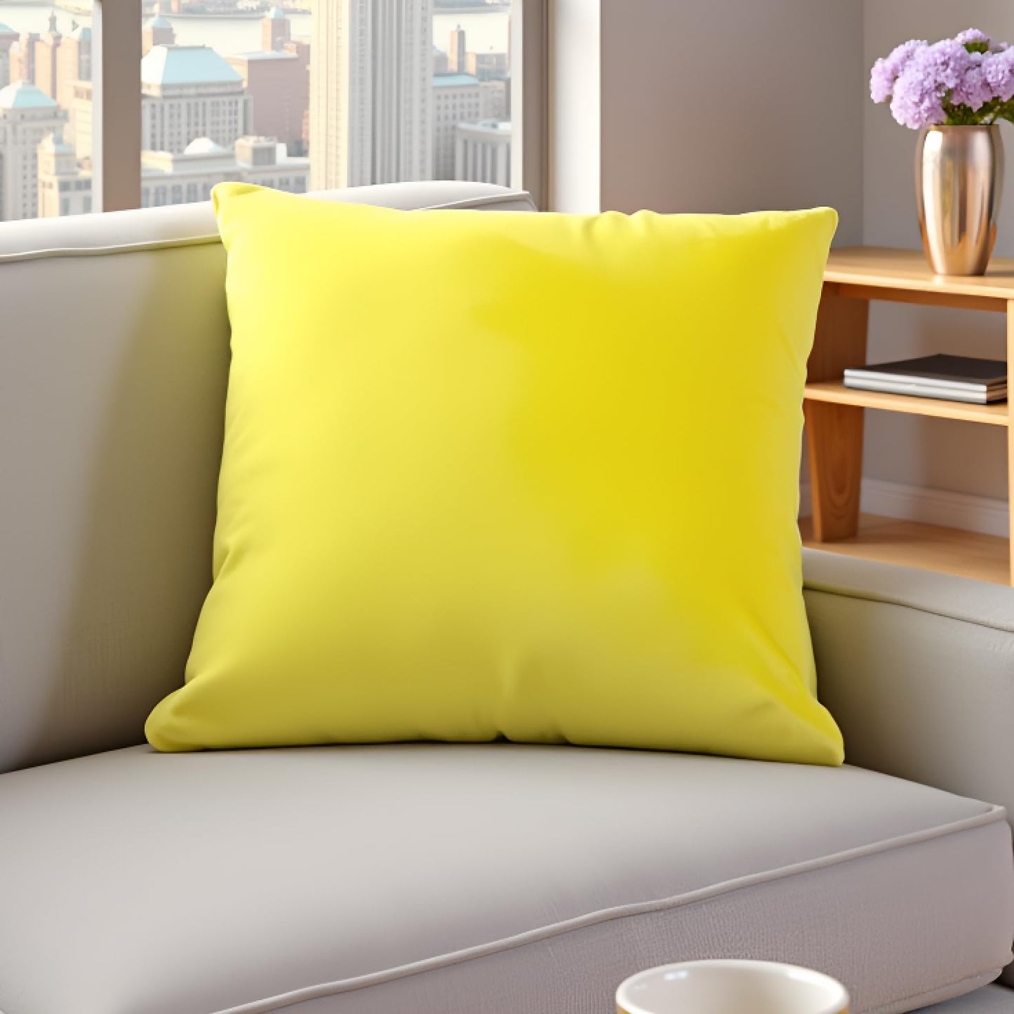 Yellow Cushion Cover 18"x18"
