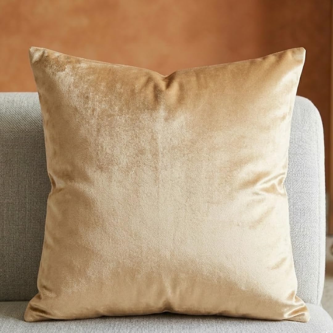 Light Orange Cushion Cover Set of 2