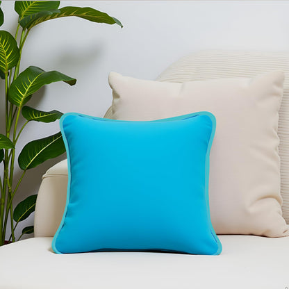 Cyan BlueCushion Cover