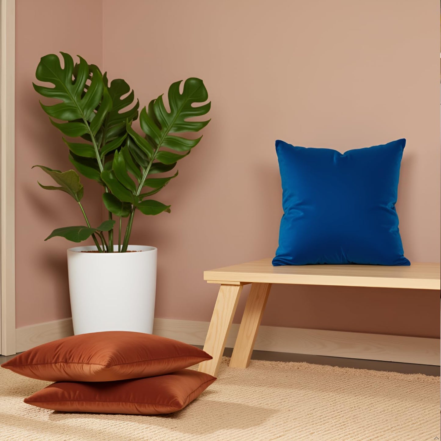 Blue Velvet Cushion Cover 18"x18"