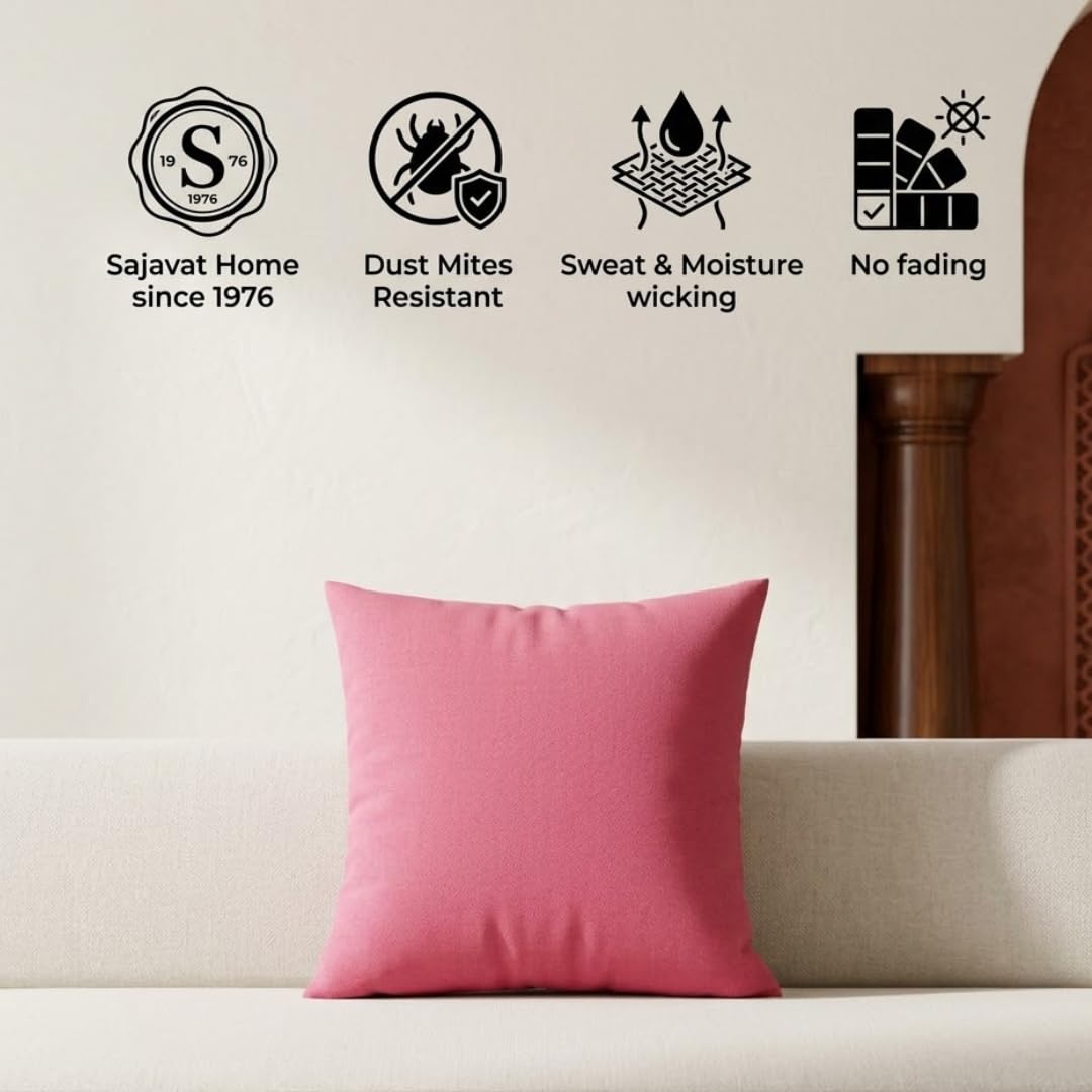Dark Pink Cushion Cover Set of 2