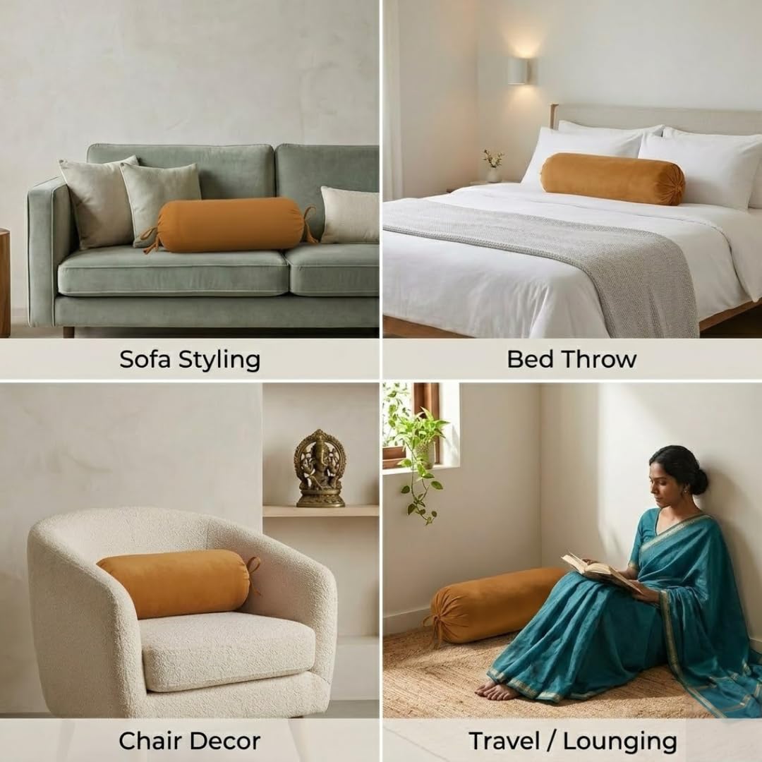 Red Multi Bolster Cover