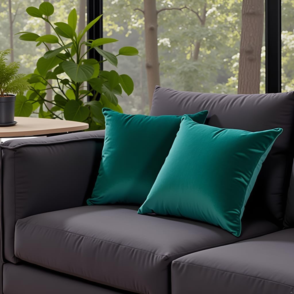 Green Velvet Cushion Cover 18"x18"