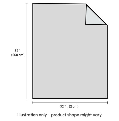 Hand-Knitted All Season Throw Blanket – Cotton Blend | Blue | 80x52 Inches