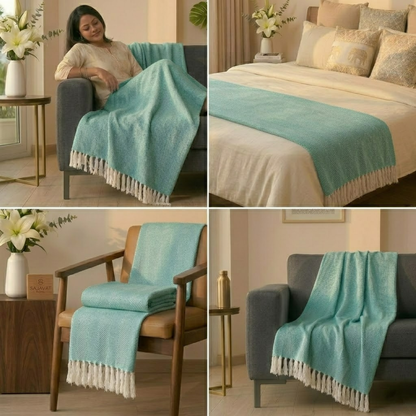 Green Sofa Throw