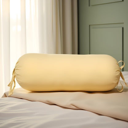 Pure Cotton Yellow Bolster Cover