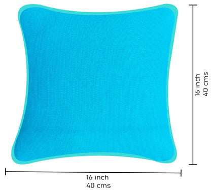 Cyan BlueCushion Cover