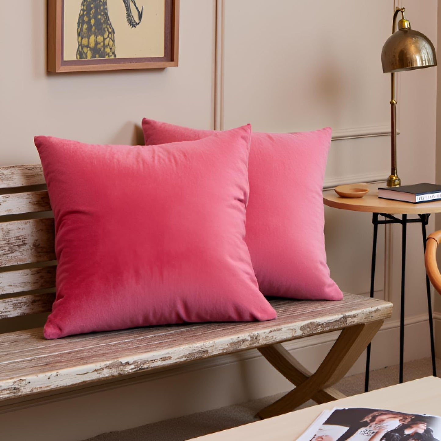Dark Pink Cushion Cover 18"x18"