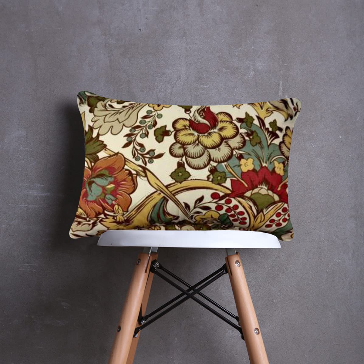 multicolor floral patterned cushion cover 