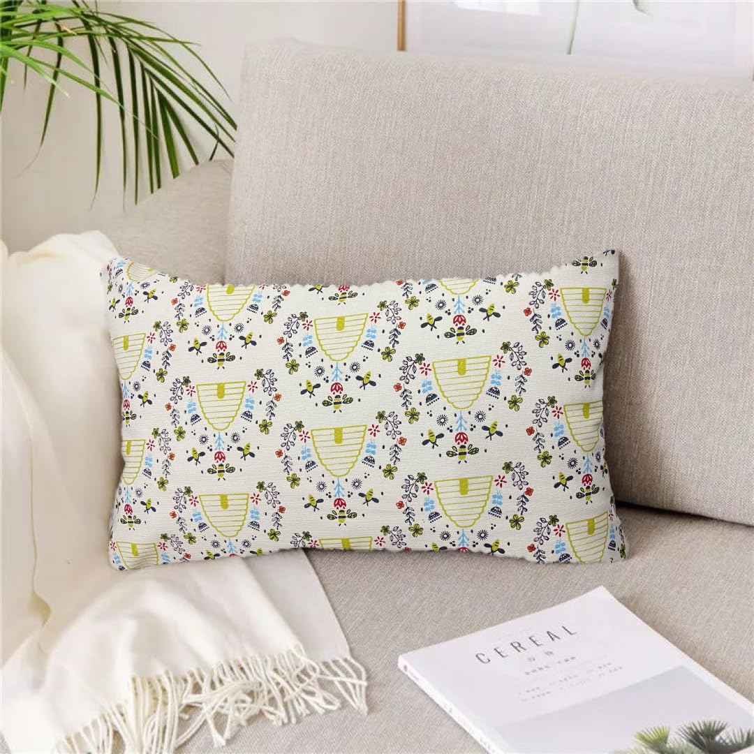 White & Black  Pillow Cover