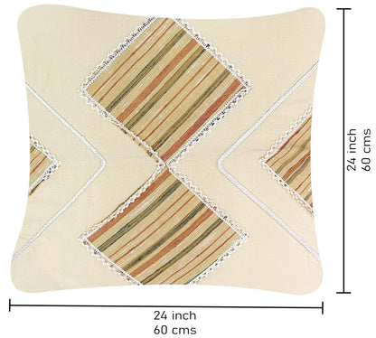 Ivory Multi Cushion Cover 24"x24"