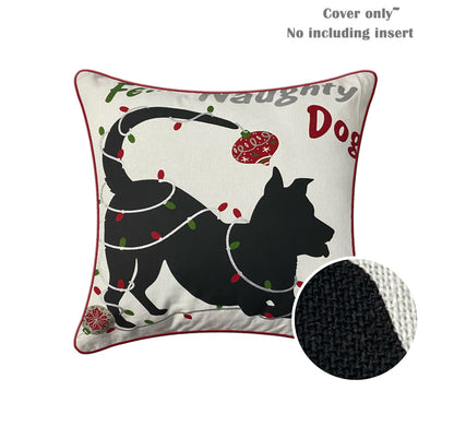 Printed White Cushion Cover 16"x16"