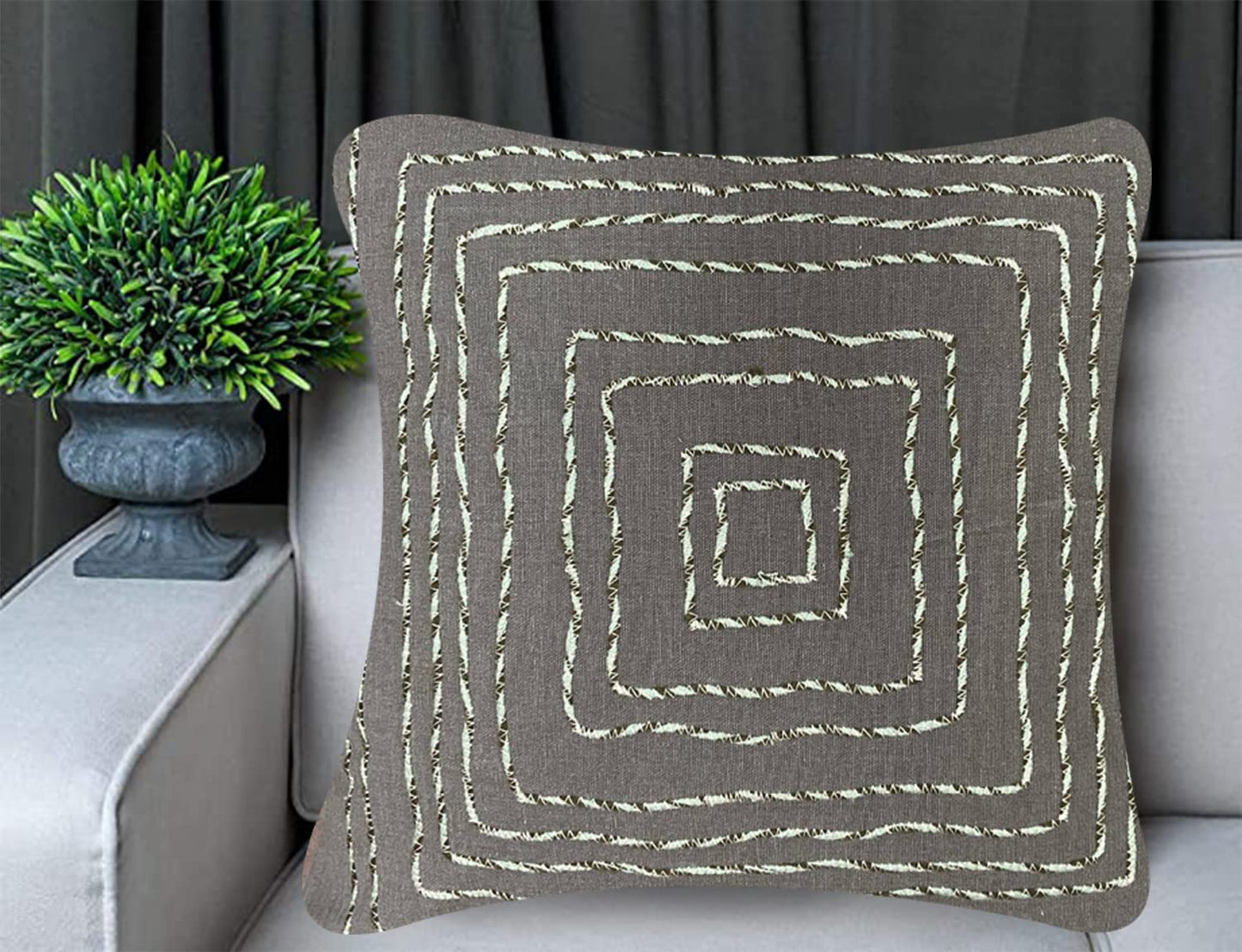 Brown Cushion Cover 18"x18"