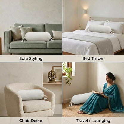White Bolster Cover