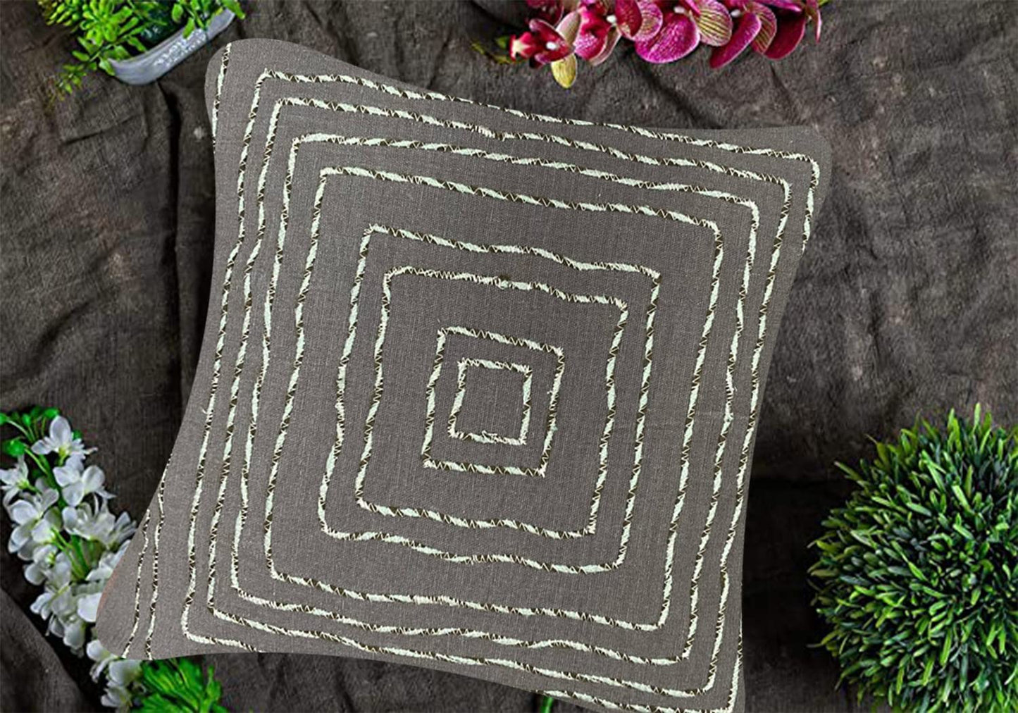 Brown Cushion Cover 18"x18"