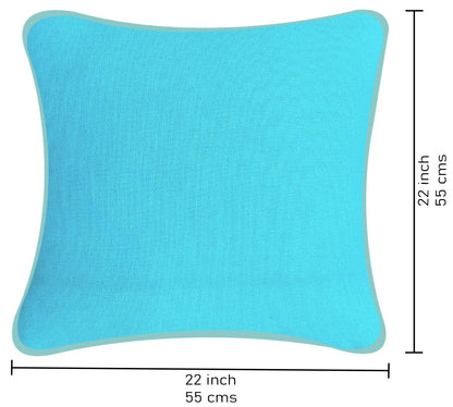Turquoise Blue Cushion Cover 22"x22"