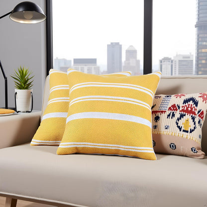 Yellow Cushion Cover 18"x18"