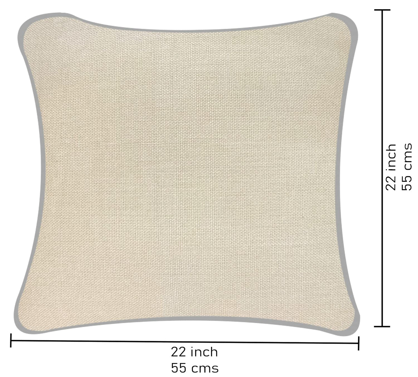 Cream Cushion Cover 22"x22"