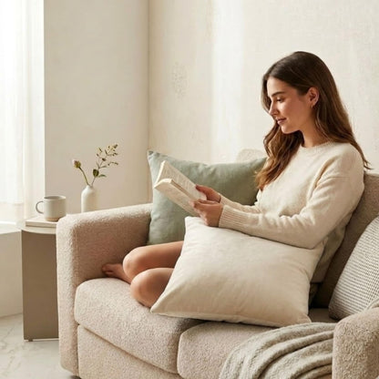 Cream Cushion Covers Set of 2