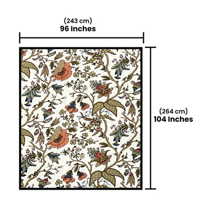 Flamingo Floral Cotton Bedsheet