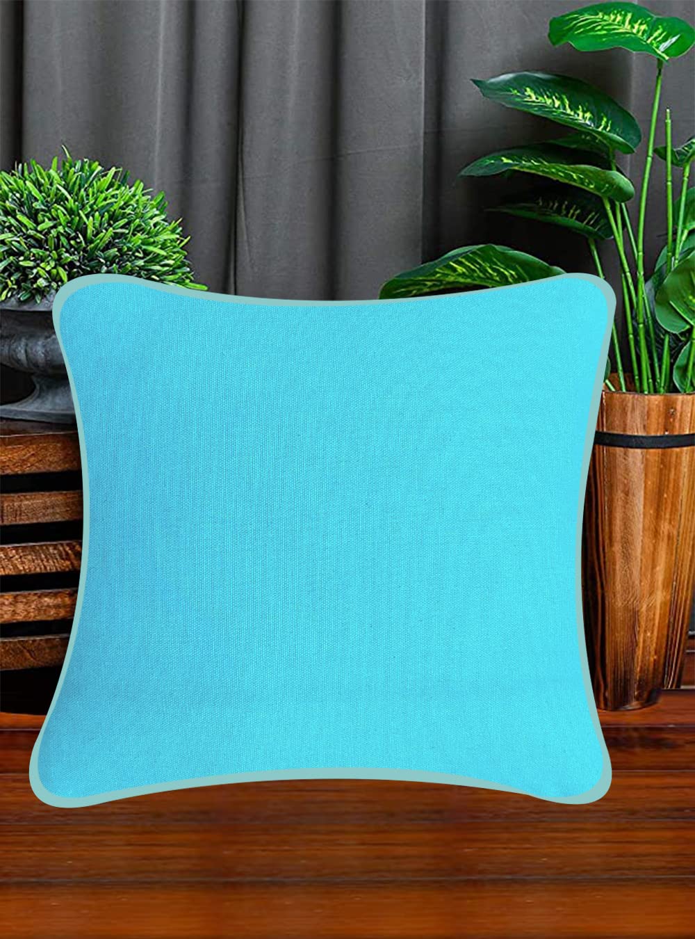 Turquoise Blue Cushion Cover 22"x22"