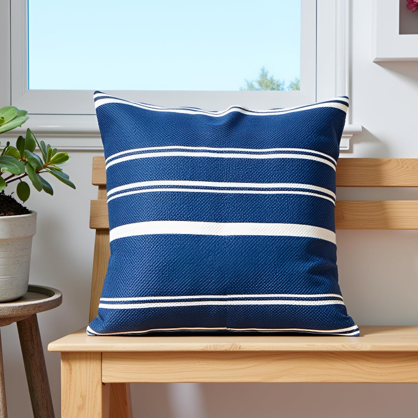 Blue Cushion Cover 18"x18"